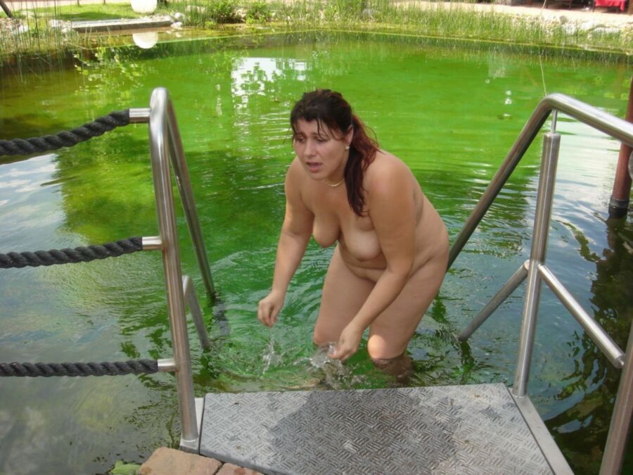 Free porn pics of Nina nude in pool 10 of 64 pics