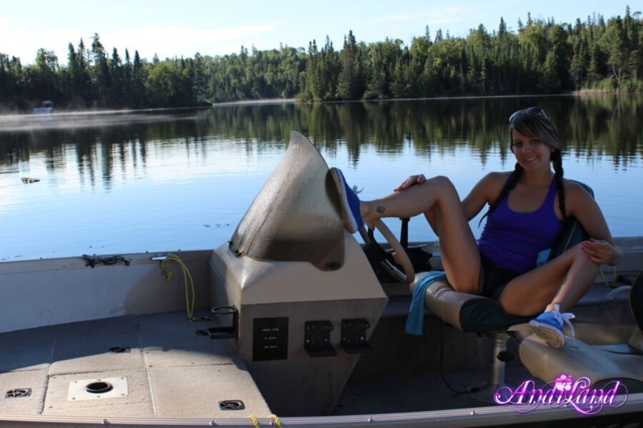 Free porn pics of andiland - relaxing on a boat 13 of 77 pics