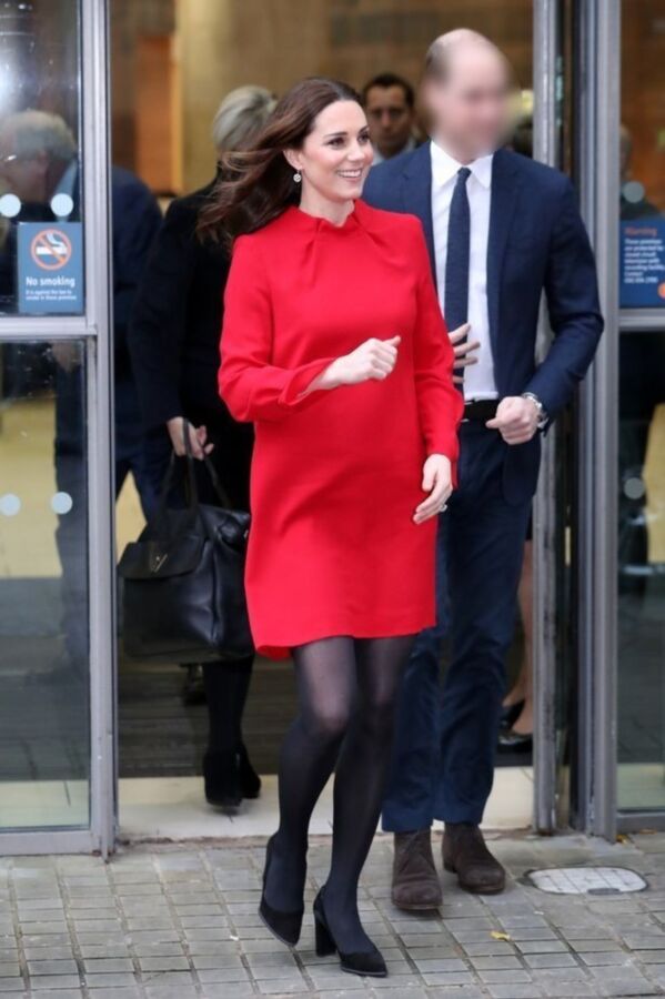 Free porn pics of Duchess of Cambridge - Pregnant in Opaque Pantyhose 2 of 7 pics