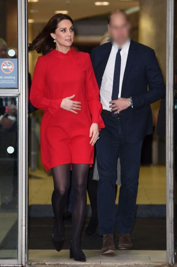 Free porn pics of Duchess of Cambridge - Pregnant in Opaque Pantyhose 1 of 7 pics