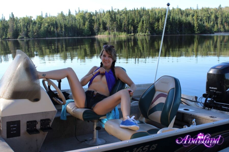 Free porn pics of andiland - relaxing on a boat 18 of 77 pics