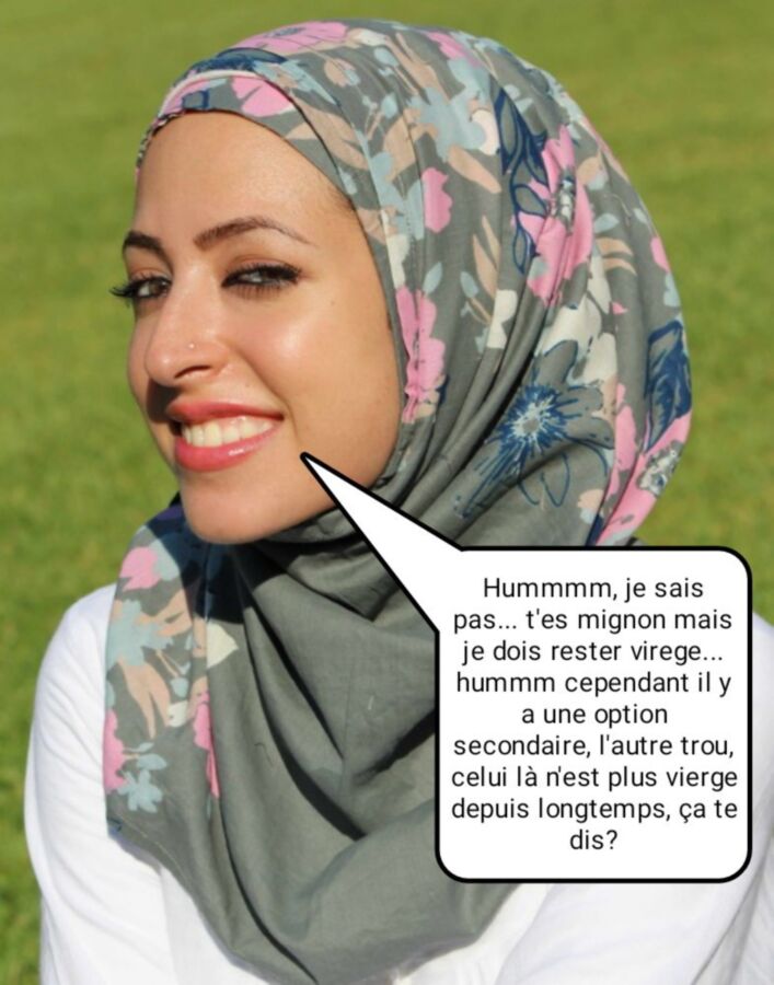 Free porn pics of French caption (français) musulmane vierge, mais pas du cul. 5 of 5 pics