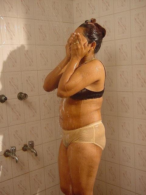 Free porn pics of Mallu Sindhu Aunty Bathing Series 11 of 54 pics