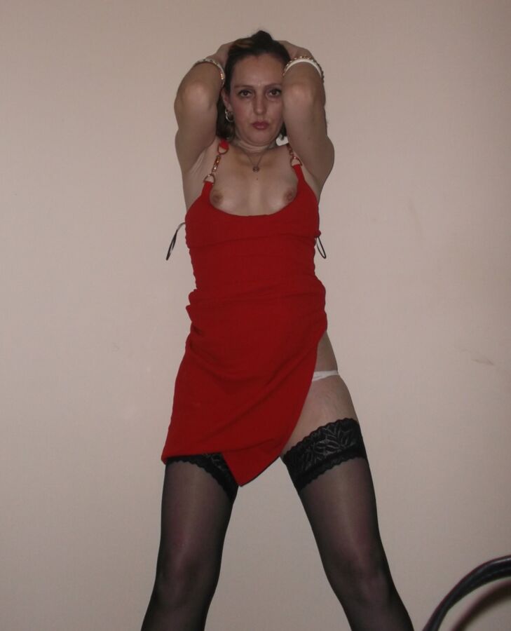 Free porn pics of Anne Stripping Out Of Red Dress 23 of 25 pics