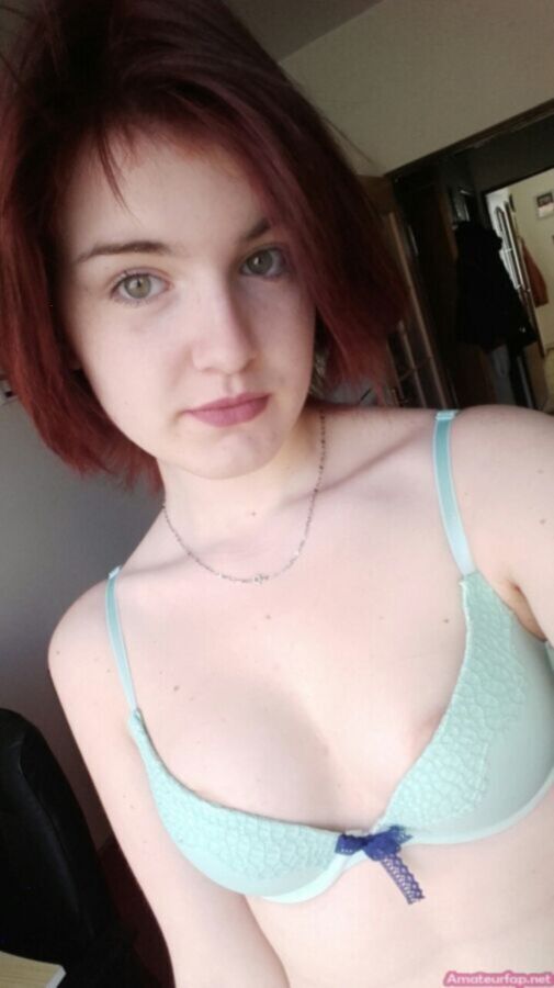 Free porn pics of Cute Redhead Chick Teasing Her Sweet and hot tits 24 of 25 pics