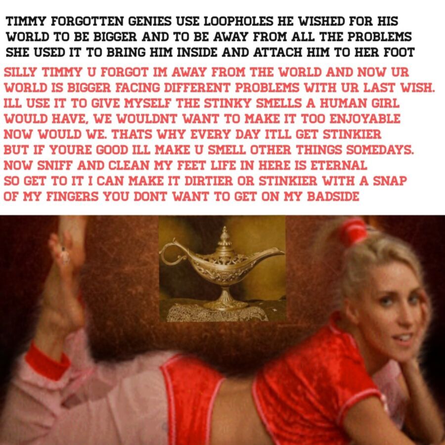 Free porn pics of Genie femdom caps ass slave & giantess  2 of 2 pics
