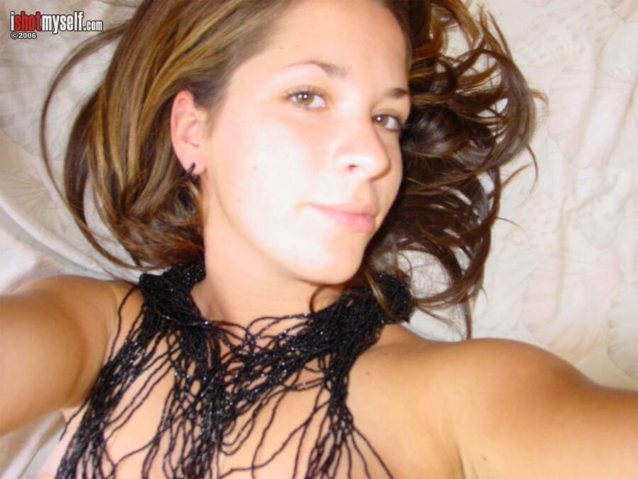 Free porn pics of a bunch of self shots from a brunette amateur with tanlines 13 of 107 pics