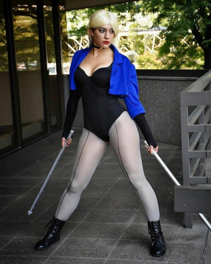 Free porn pics of Black Canary cosplay 12 of 13 pics