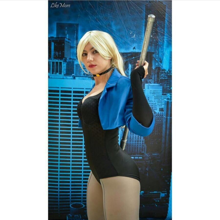 Free porn pics of Black Canary cosplay 8 of 13 pics