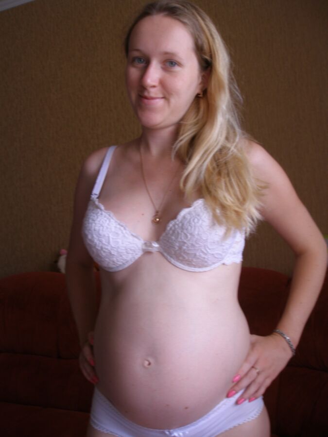 Free porn pics of Pale Pregnant Blonde 23 of 35 pics