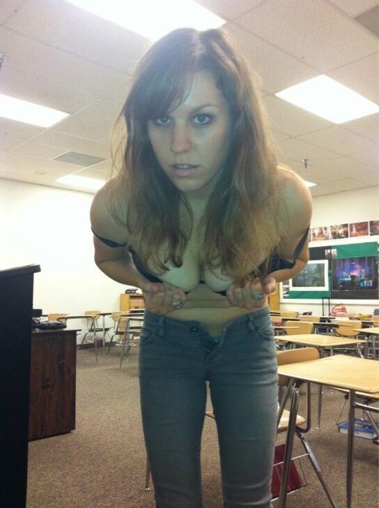 Free porn pics of Teacher and mom teasing in the classroom and at home 16 of 39 pics