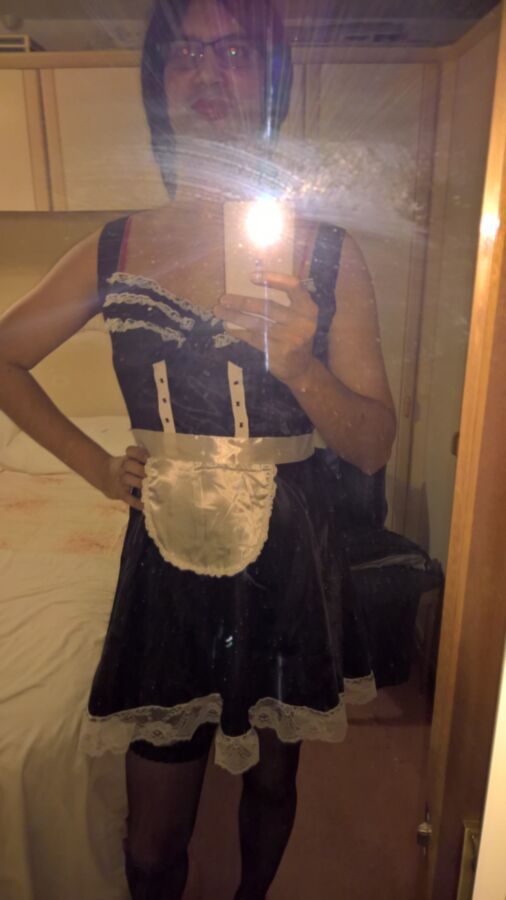 Free porn pics of French Maid Crossdresser 1 of 12 pics