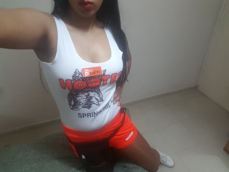 Free porn pics of Hooters girl 6 of 56 pics