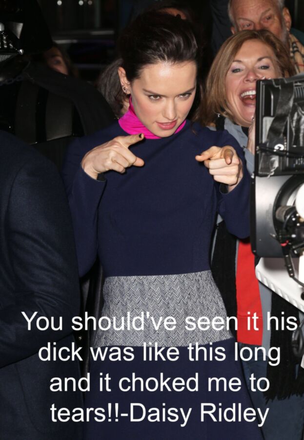 Free porn pics of Daisy Ridley cuckold captions  4 of 7 pics