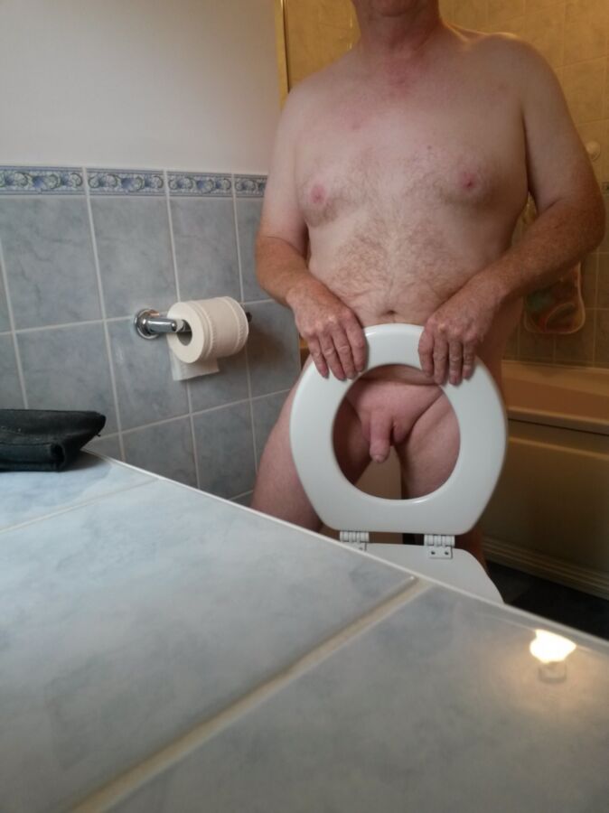 Free porn pics of Naturist handyman toilet works 4 of 10 pics