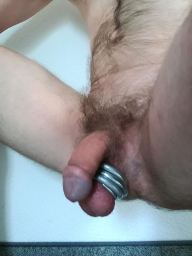 Free porn pics of OMG ball stretching with various ring sizes - cbt 3 of 11 pics