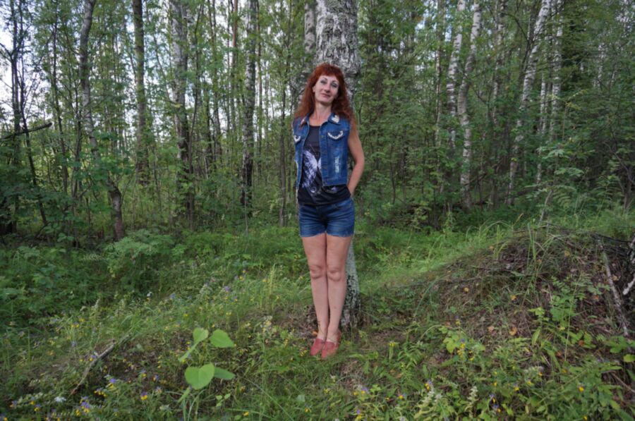 Free porn pics of In birch Forest 4 of 10 pics