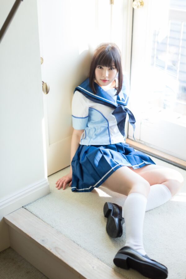 Free porn pics of Sexy Yurina Ayashiro slips out of her school uniform 12 of 104 pics