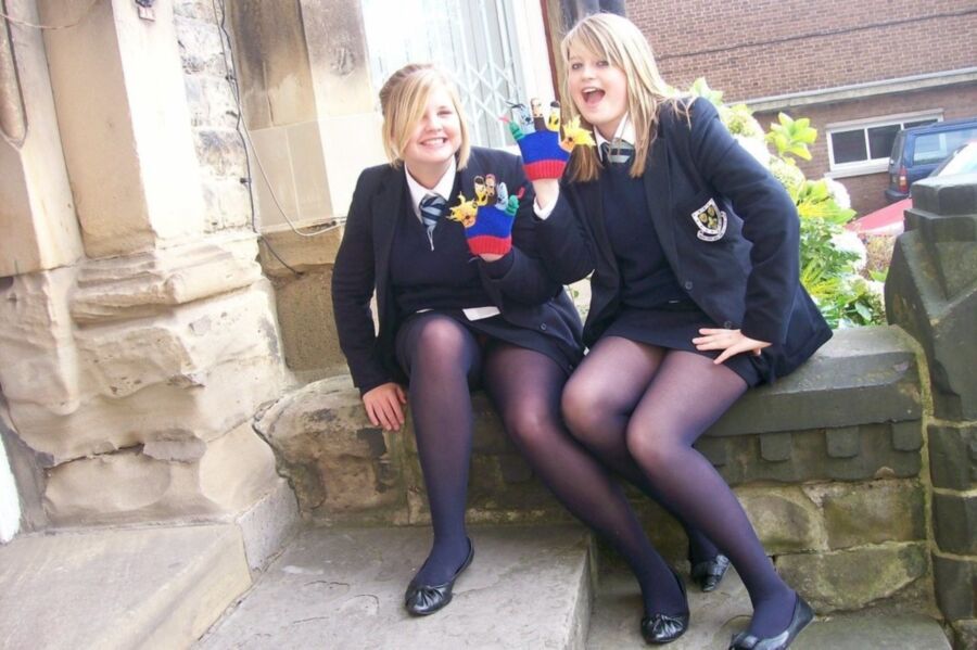 Girl pantyhose tinder school