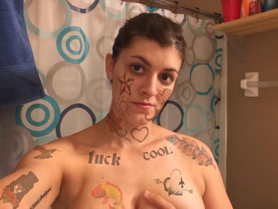 Free porn pics of Cum sluts fake tattoos 5 of 10 pics