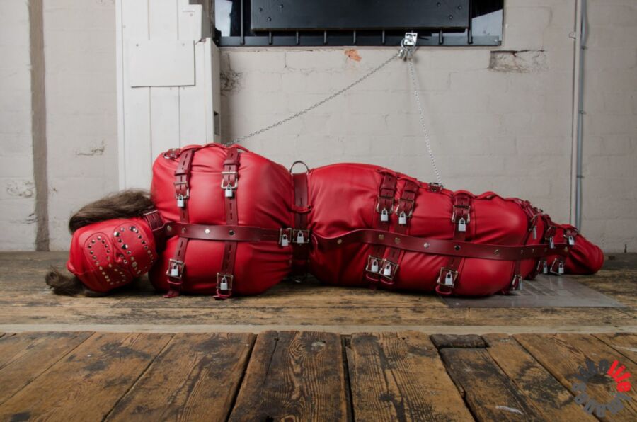 Latex bondage sack
