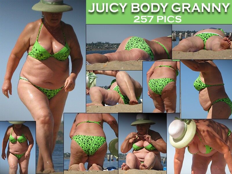 Free porn pics of 	BBW Beach Voyeur (Granny) update  1 of 6 pics