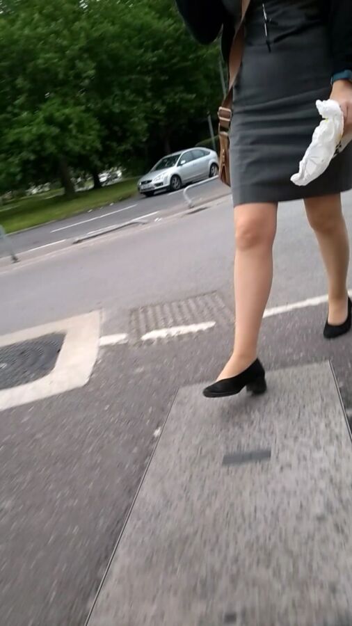 Free porn pics of Candid office girl pantyhose tights 6 of 6 pics