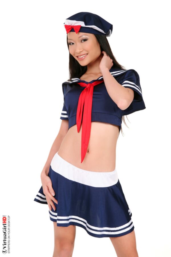 Free porn pics of Pussy Kat Sailor Girl Bottomless 1 of 62 pics