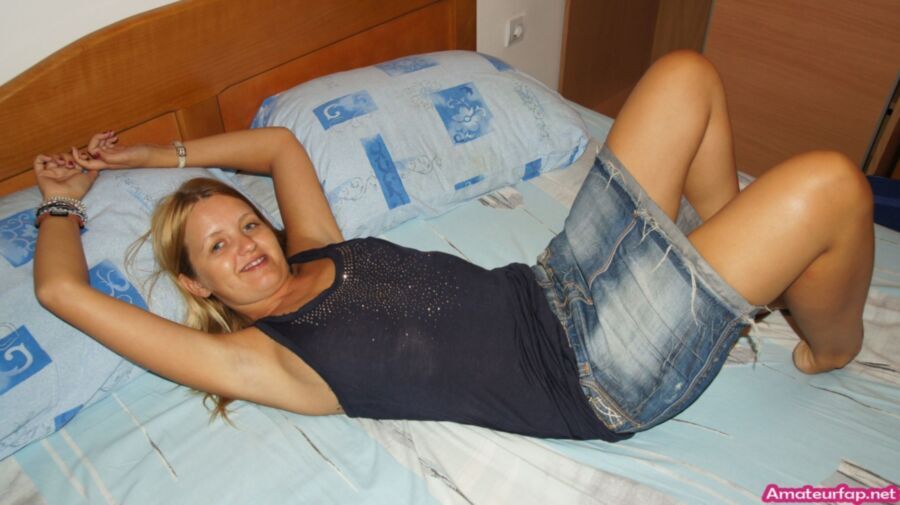 Free porn pics of Cute Blonde German Wife Showing Off Her Charms 23 of 36 pics