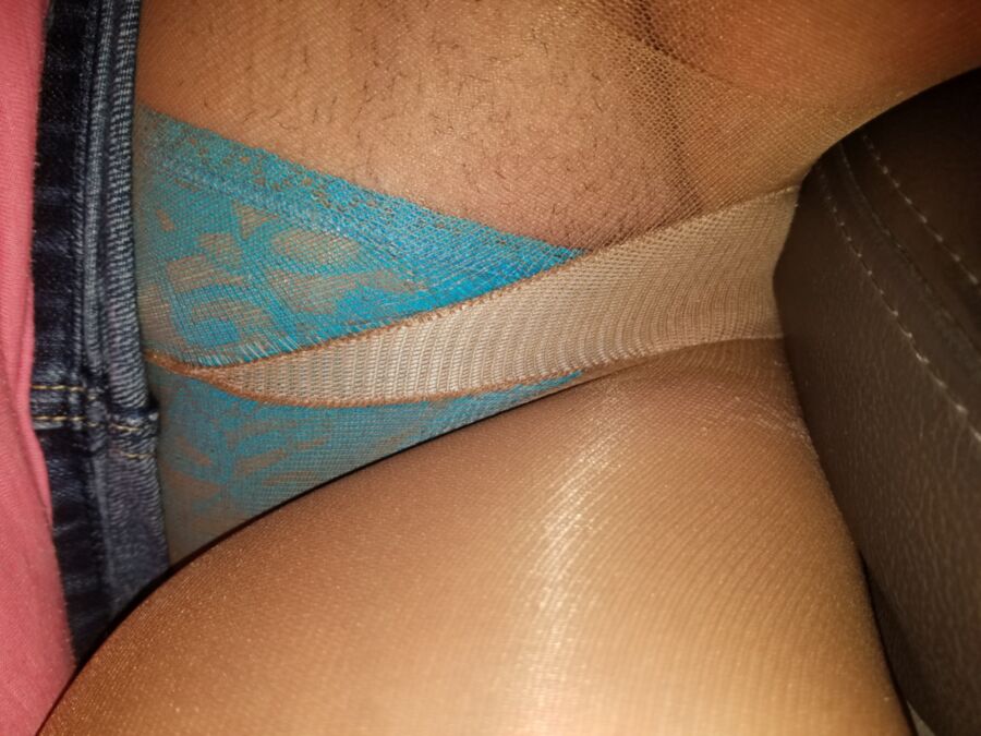 Free porn pics of Jean mini skirt & Pantyhose 24 of 40 pics