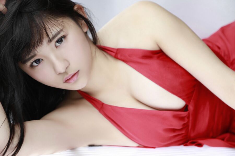 Free porn pics of Nana Asakawa sexy red dress 18 of 24 pics