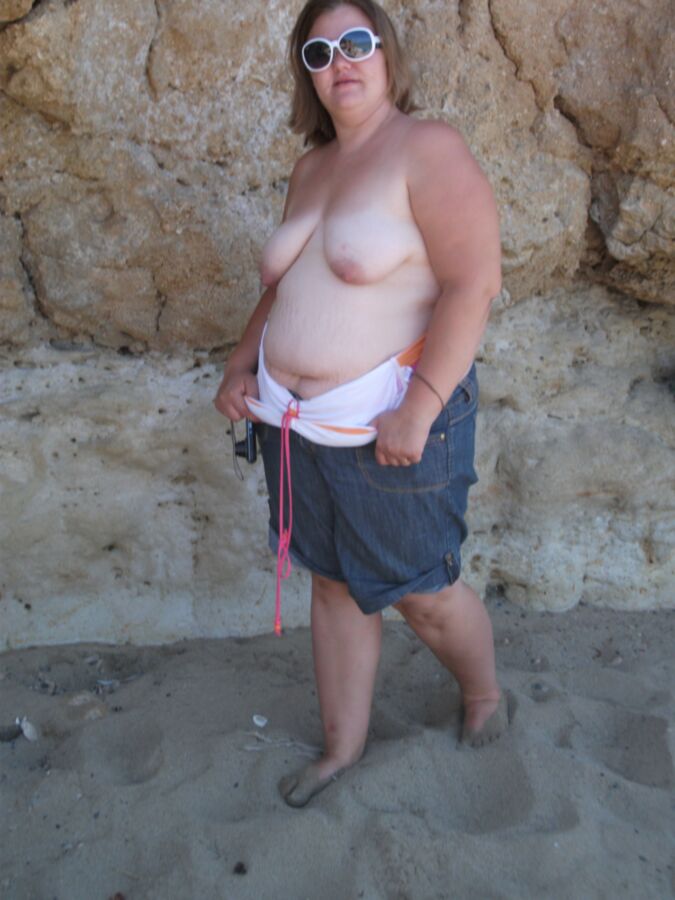 Free porn pics of Lucy bbw at the beach 14 of 59 pics