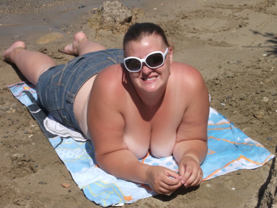 Free porn pics of Lucy bbw at the beach 17 of 59 pics