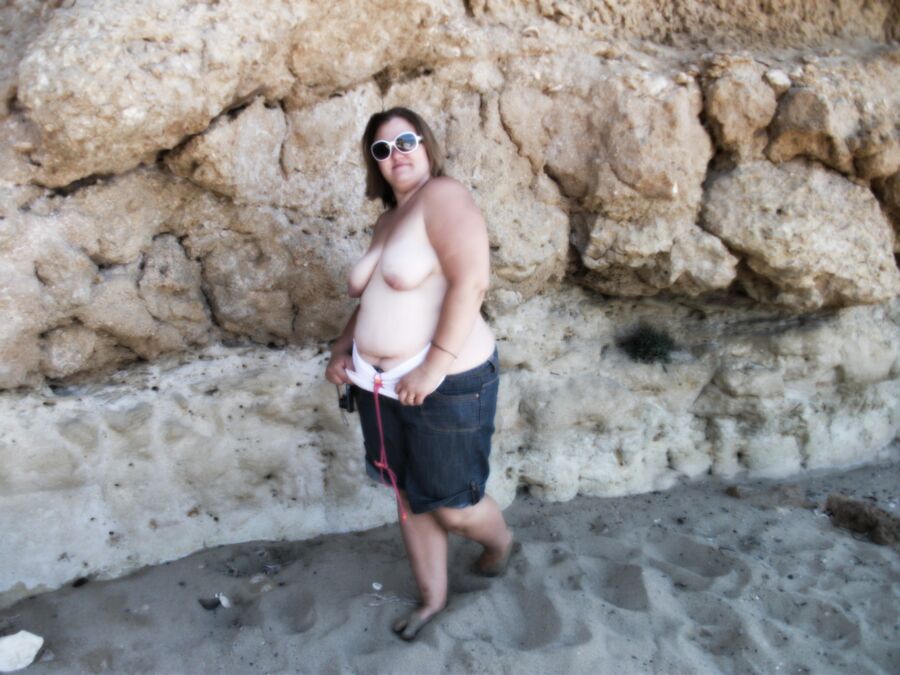 Free porn pics of Lucy bbw at the beach 11 of 59 pics