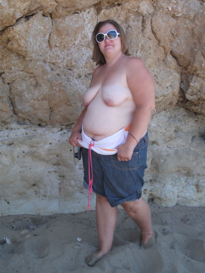 Free porn pics of Lucy bbw at the beach 13 of 59 pics