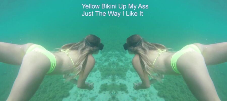 Free porn pics of Hannah Savannah Shows Ass String Bikini Under Water 5 of 15 pics