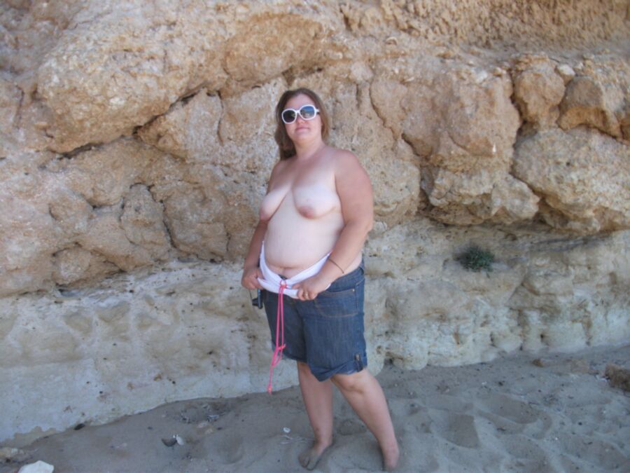 Free porn pics of Lucy bbw at the beach 10 of 59 pics