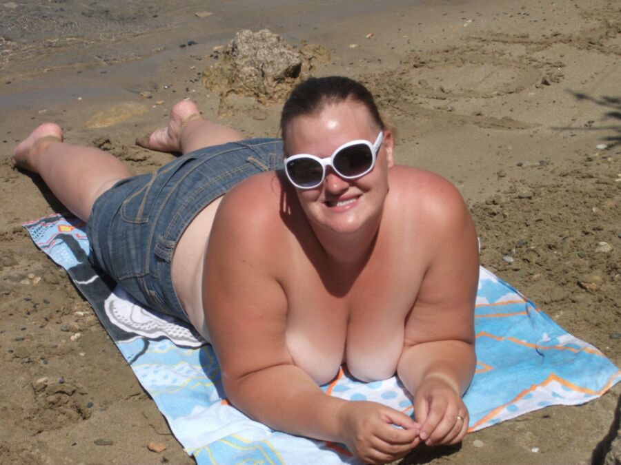 Free porn pics of Lucy bbw at the beach 16 of 59 pics