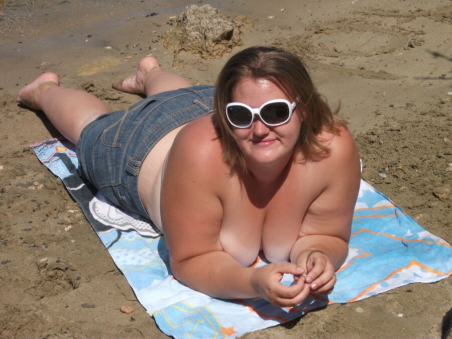 Free porn pics of Lucy bbw at the beach 20 of 59 pics