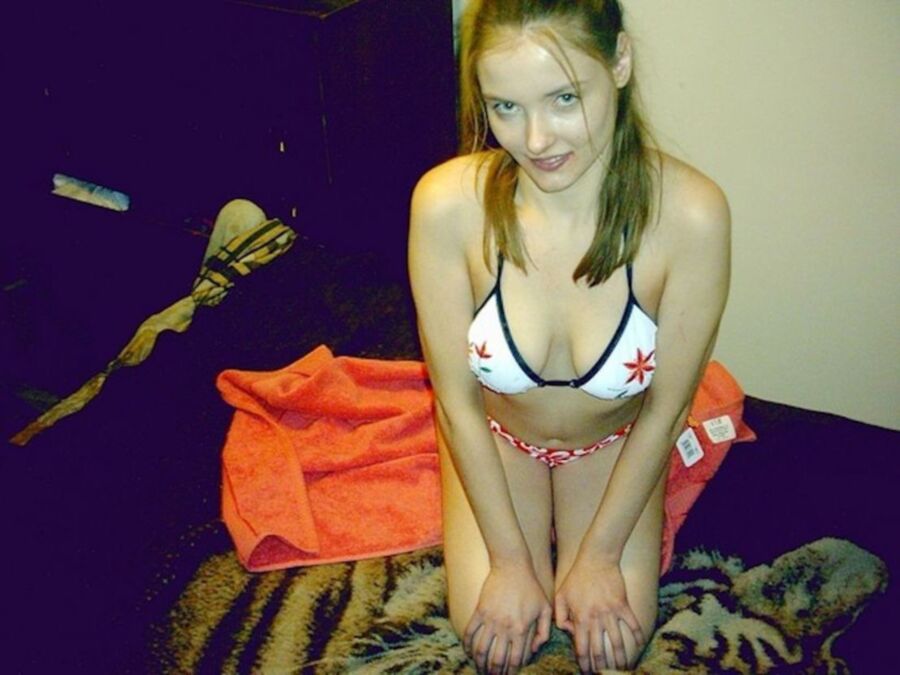 Free porn pics of Stacy Works Tiny Red String Bikini 12 of 15 pics