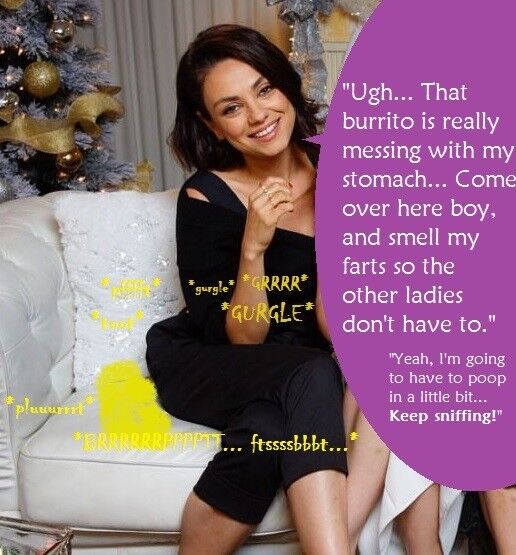 Free porn pics of Mila Kunis Pre-Poop Farts in Losers face 4 of 4 pics