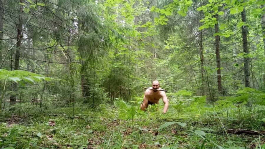 Free porn pics of Russian slut bdsm in the woods 5 of 50 pics