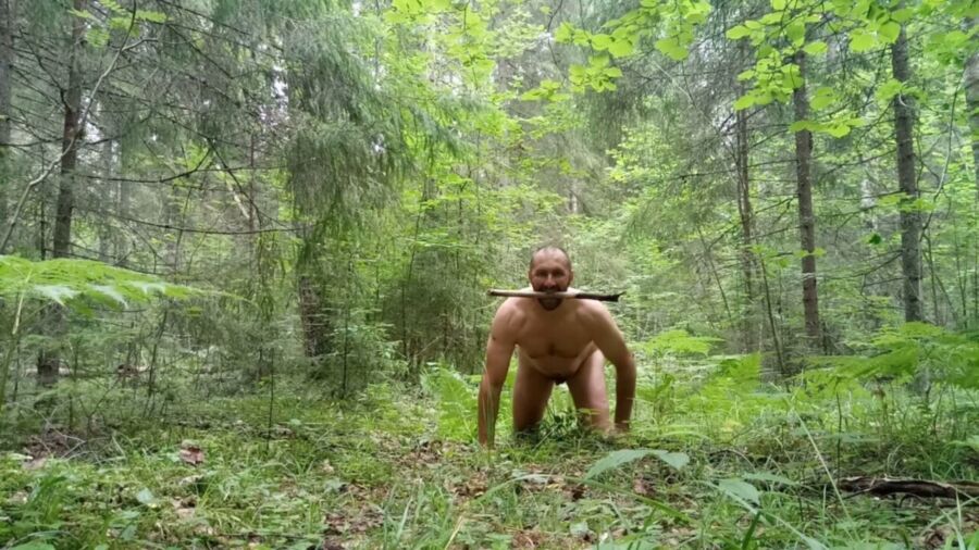 Free porn pics of Russian slut bdsm in the woods 8 of 50 pics