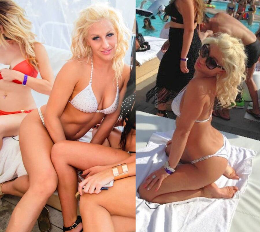 Free porn pics of Suzie Works Teen Weeny White Bikini 7 of 15 pics