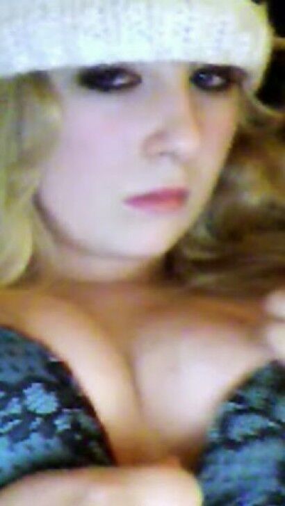 Free porn pics of Blonde Chav / Emo Slut Strips On Skype 21 of 53 pics