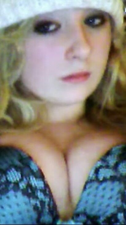 Free porn pics of Blonde Chav / Emo Slut Strips On Skype 18 of 53 pics