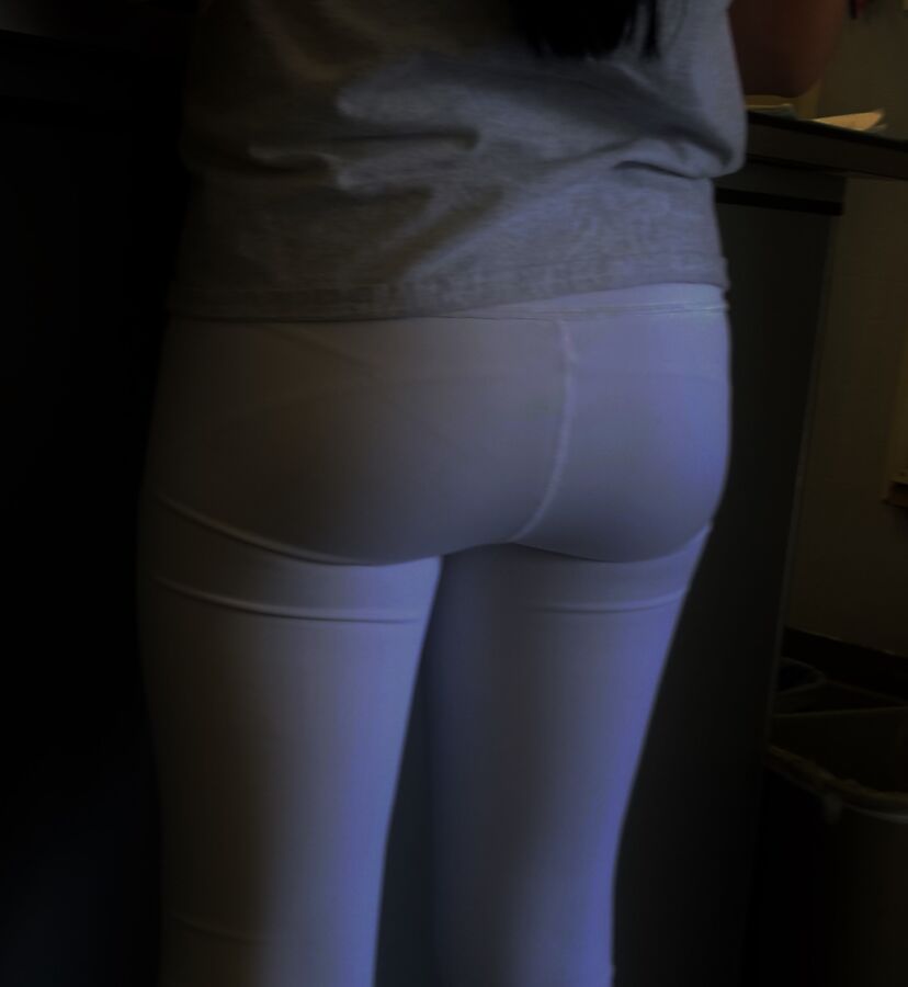 Free porn pics of Young Latina with a tight perky ass in some white leggings - vis 4 of 4 pics