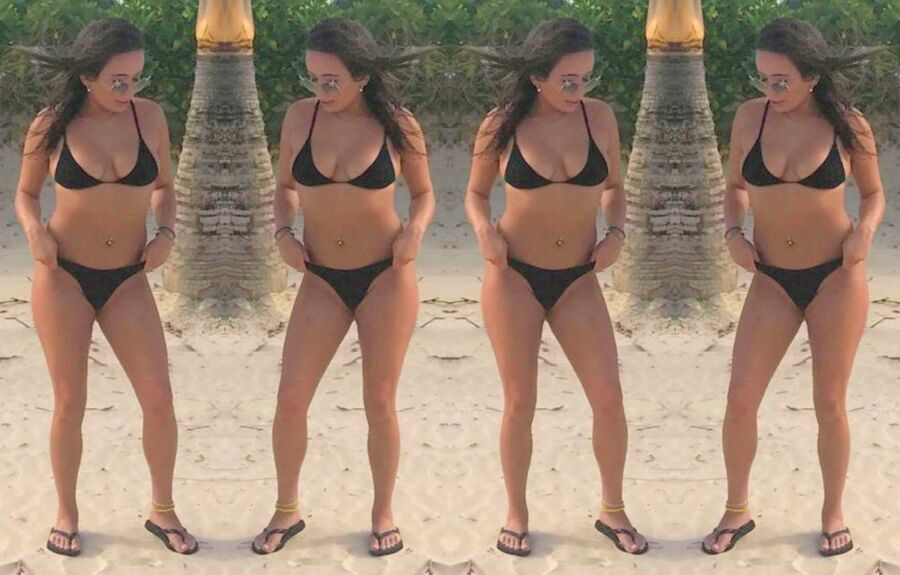 Free porn pics of Jessie Takes On First Thong Bikini 8 of 15 pics