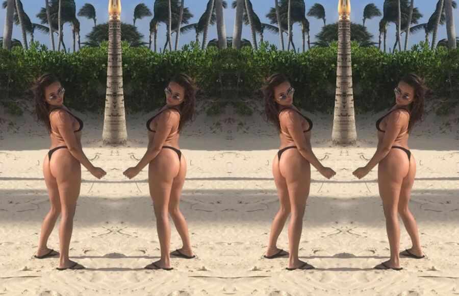 Free porn pics of Jessie Takes On First Thong Bikini 6 of 15 pics