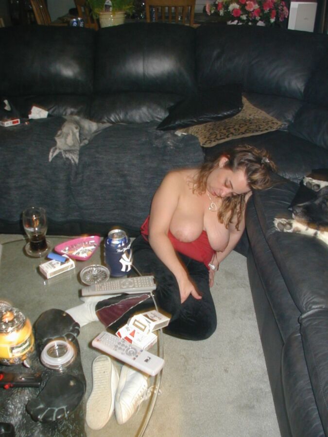 Free porn pics of Kelly passed out with her tits hanging out  4 of 30 pics